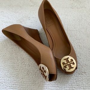Tory Burch Sally Peep Toe Wedges!